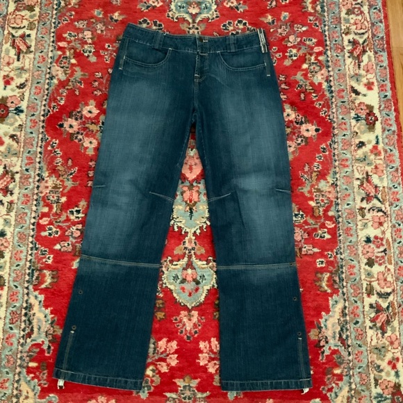 Vintage Le Jean de Marithe Francois Girbaud  Denim Jeans ROLL UP CUFFS HONG KONG - Picture 3 of 16